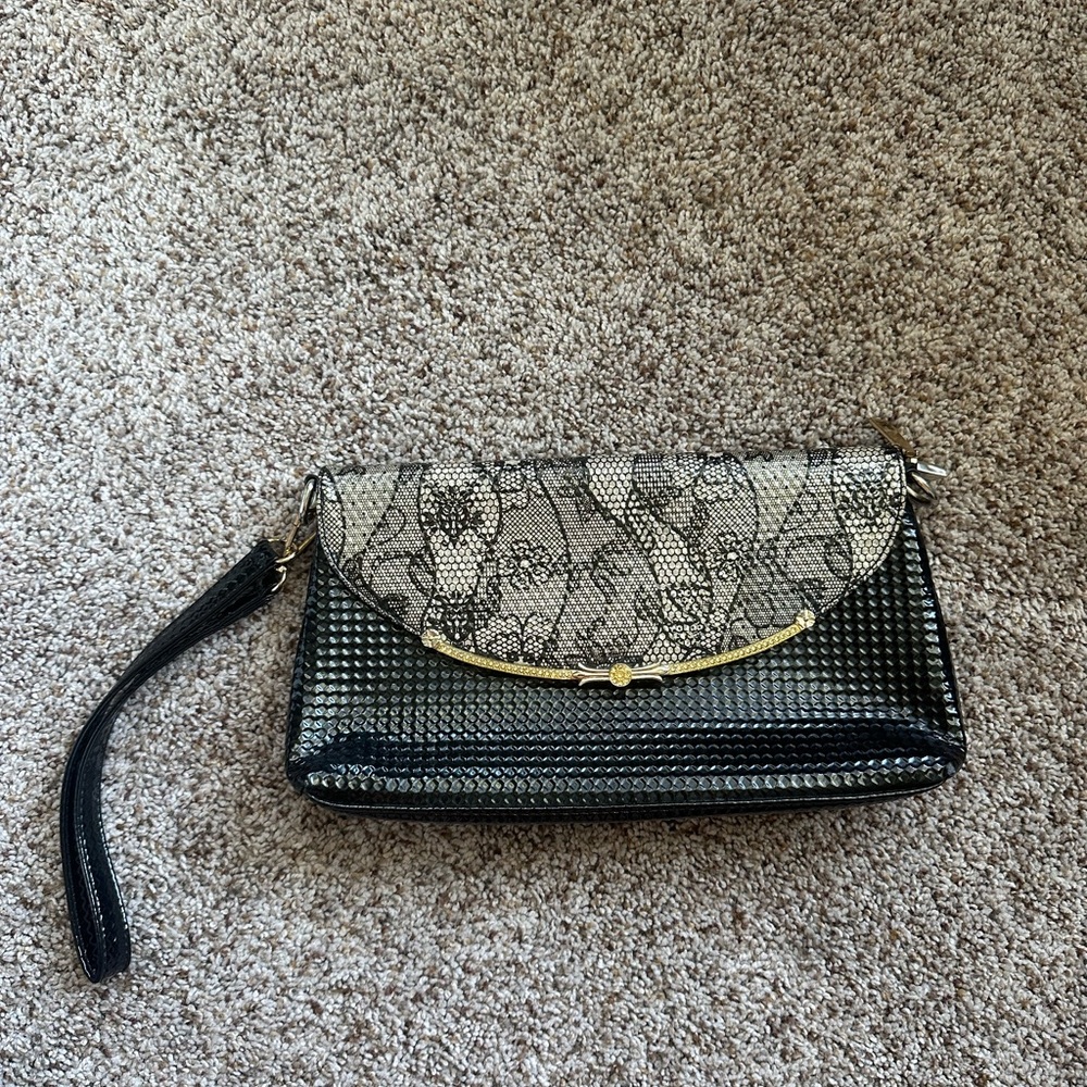 Elegant Black and Gray Clutch